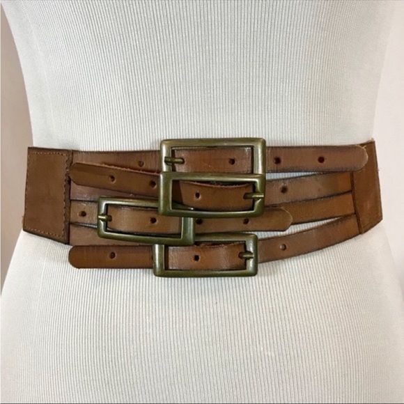 Anthropologie Accessories - Samant Chauhan Anthropologie Stretch Leather Belt - SIZE SMALL
